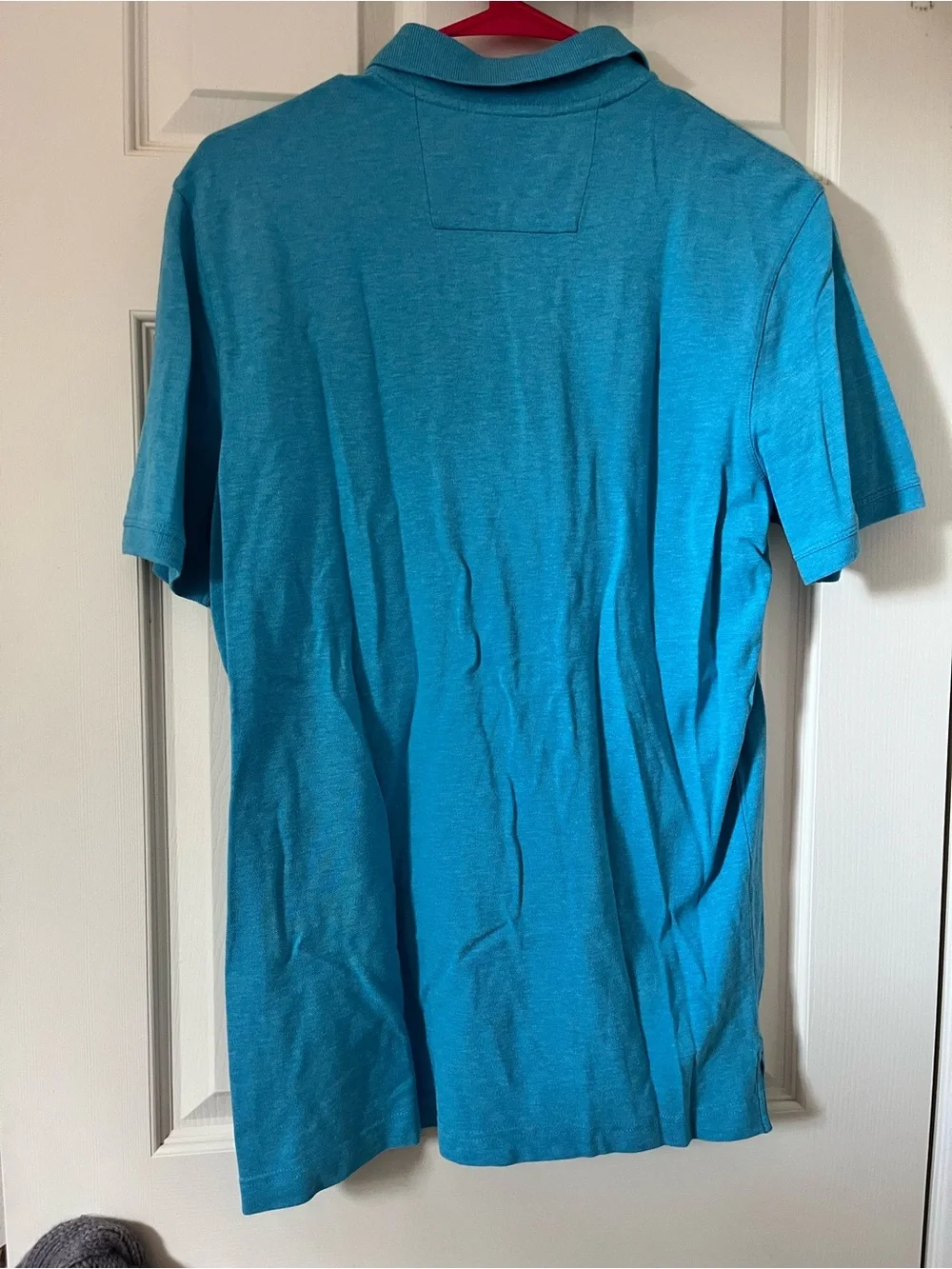 banana republic men’s standard fit blue polo shirt